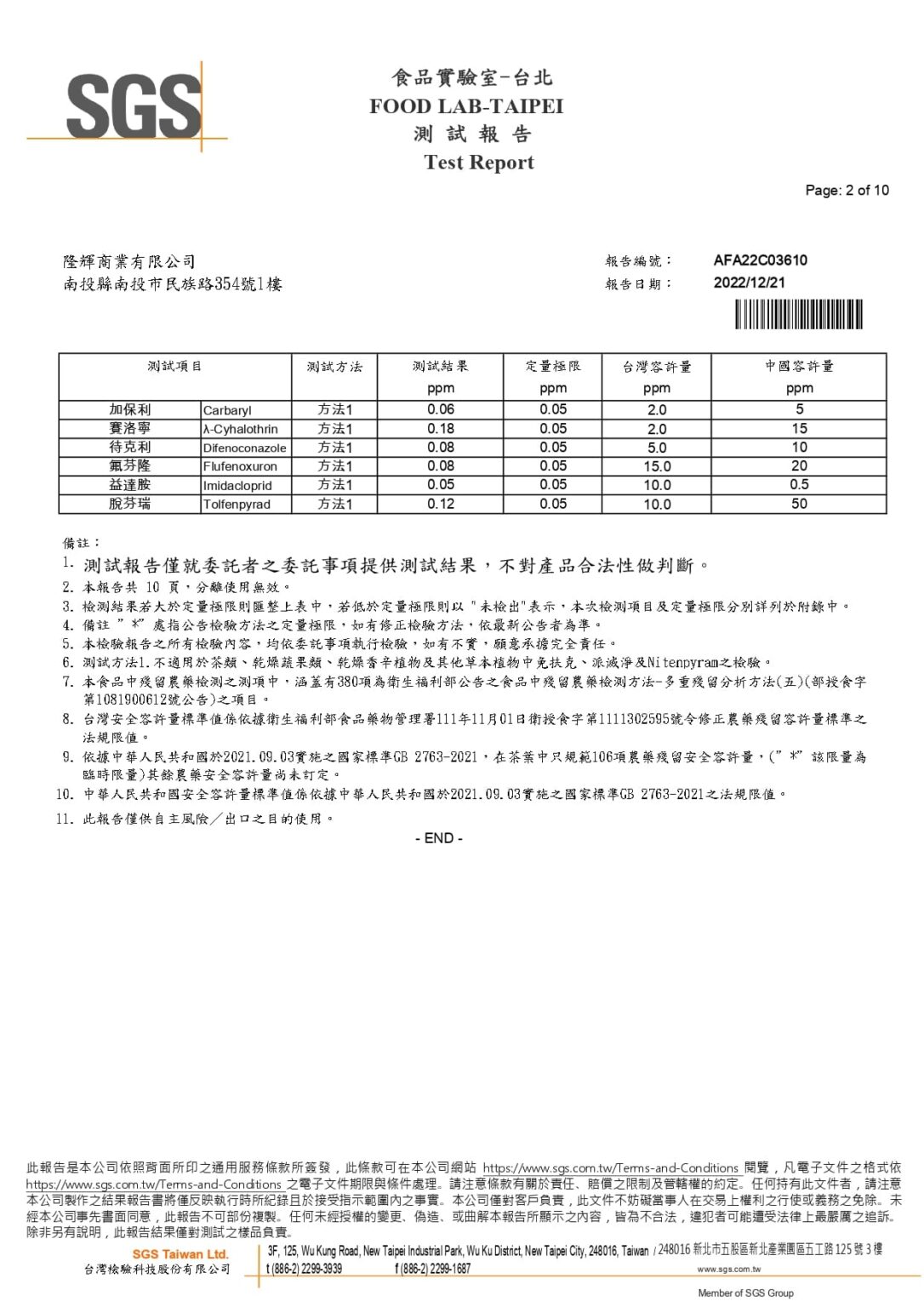 SGS-AFA22C03610(凍頂烏龍)2